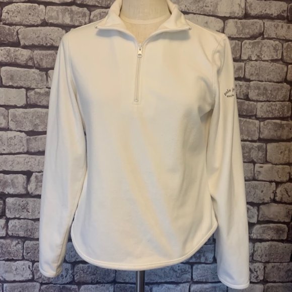 Polo Ralph Lauren Jackets & Blazers - Polo Ralph Lauren Off White Fleece Jacket size L